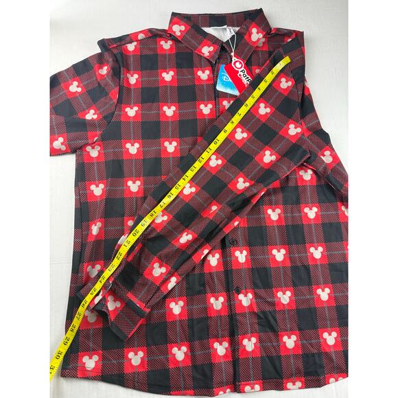 Disney Patpat Mickey Mouse Men's XXL Red Long Sleeve Shirt - Picture 6 of 10